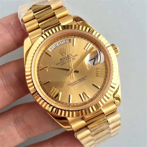 gold watch rolex replica|rolex knockoff watches day date.